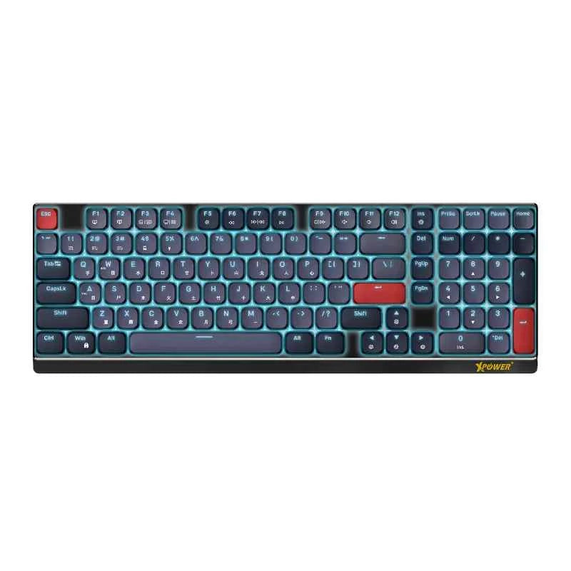 Xpower Charon 98 Keys Tri-Mode Wireless Low-Profile Mechanical Keyboard Xpower Charon 98 Keys Tri-Mode Wireless Low-Profile Mechanical Keyboard